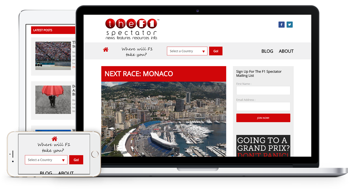The F1 Spectator Website